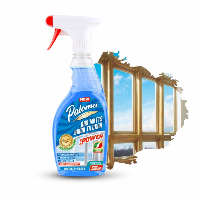 Очисник скла Paloma Океанський бриз (з нашатирним спиртом), 600мл